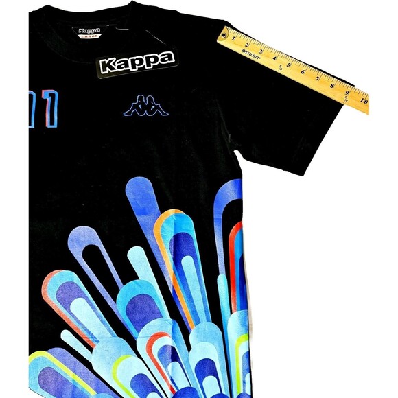 JUVENTUS #11 KAPPA PRO SOCCER TSHIRT Sz L VTG BLACK PEPSI SPONSOR BRAND NEW TAGS - Picture 6 of 10